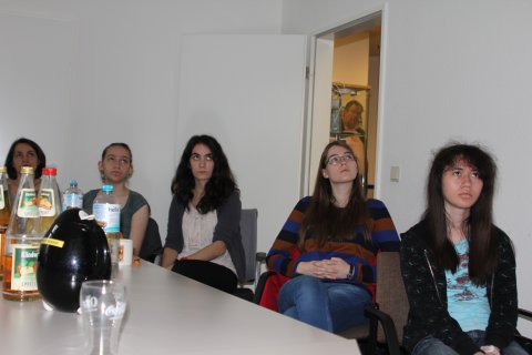 Was an der Decke wohl Interessantes ist...